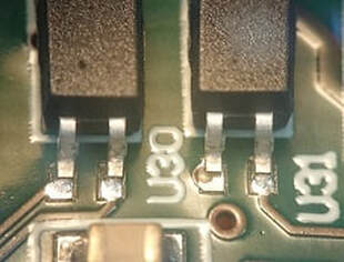 solder insufficient dry joint surface mount